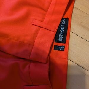 Wild fang size 4 red pants black stripe